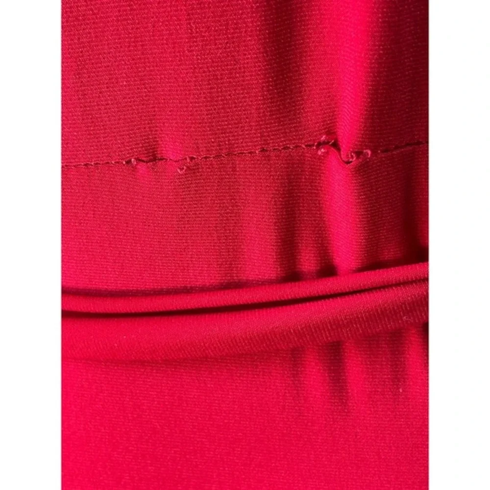 Star Vixen Red Wrap Maxi Dress Short Sleeve Tie Waist Style 3350 ITX 1X‎